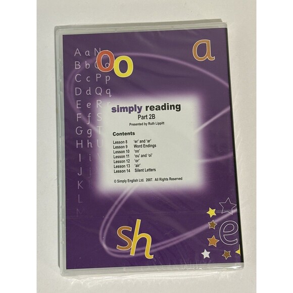 Simply Reading Part 2B - DVD Simply English Study Program Brand New/Sealed 2007 - Picture 2 of 4